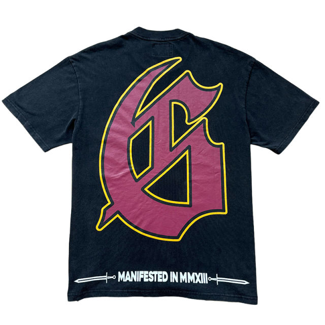 28357132 Skull Athlete Print Washed Version Tee 2 colors