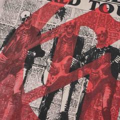 Undead Rock Tour Newspaper Print Washed Tee 2 colors 29098147