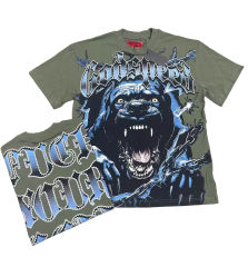 28474641 Bully Dog print Washed Version Tee 2 colors