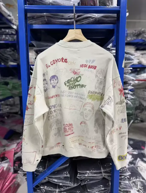 Paly Hollywood Graffiti Sketch Crewneck