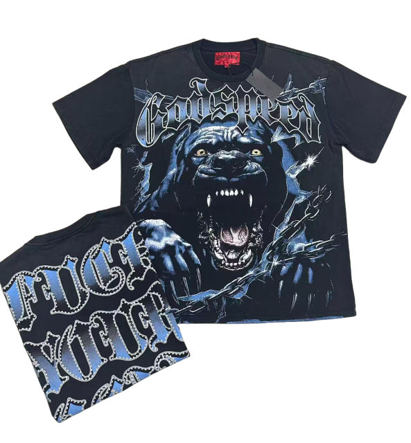 28474641 Bully Dog print Washed Version Tee 2 colors