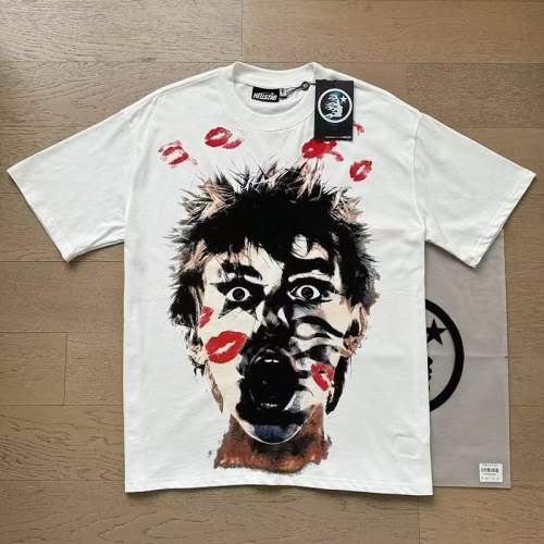 Portrait Lip Print Retro Pure Cotton Short Sleeve T-Shirt Tee 29031476