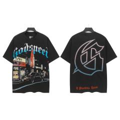 Japanese Street Skull Print Washed Version Tee 2 colors 28498717