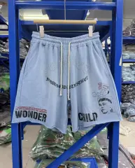 Paly Hollywood American Print Distressed Shorts
