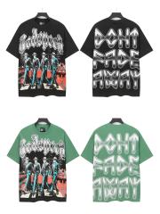 28416768 Skeleton street scene Print Washed Version Tee 2 colors