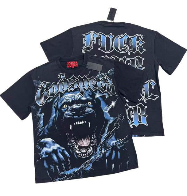 28474641 Bully Dog print Washed Version Tee 2 colors
