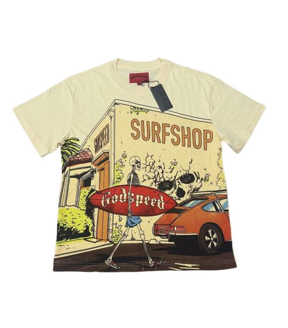 28416773 Corner surfboard Print Washed Version Tee 3 colors