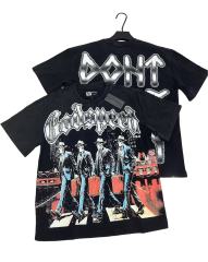28416768 Skeleton street scene Print Washed Version Tee 2 colors