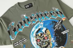 Metal skull firing print Washed Version Tee 2 colors 28694010