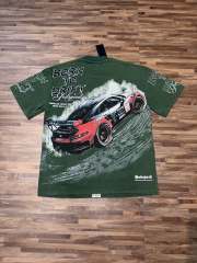 Red and black drift sports car washed T-shirt 2 colors 29038208