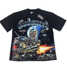 Metal skull firing print Washed Version Tee 2 colors 28694010