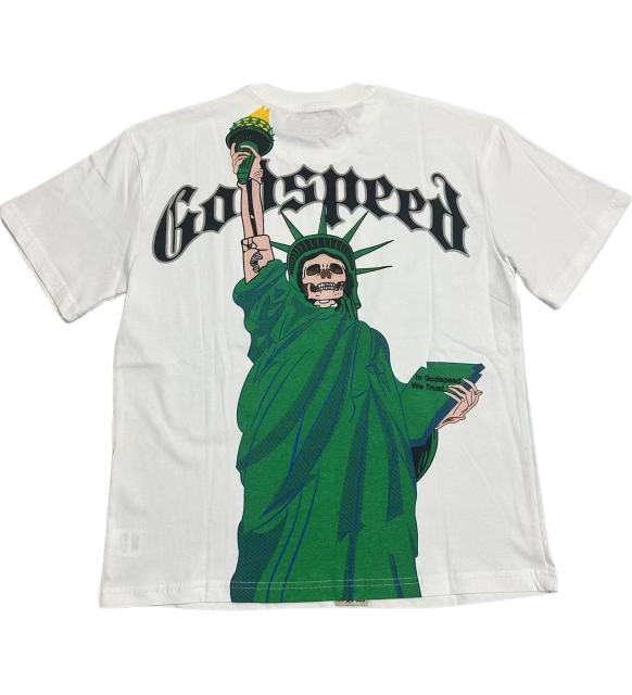 28416772 Skeleton god statue Print Washed Version Tee 2 colors