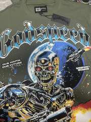 Metal skull firing print Washed Version Tee 2 colors 28694010
