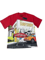 28416773 Corner surfboard Print Washed Version Tee 3 colors