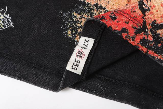 Reaper Pistol War Horse Black and Red Dual-Color Distressed Short-Sleeve T-Shirt 2 colors 29052451