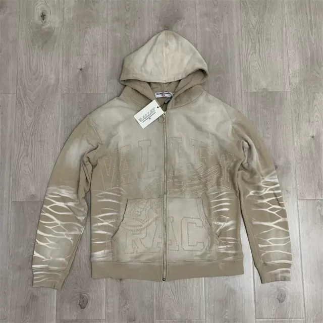 Vale Forever Sand Garden Embroidered Zip-Up Hoodie