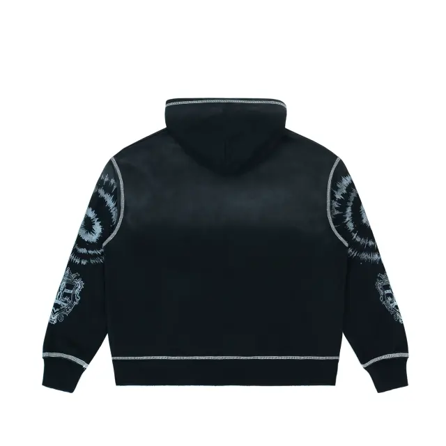 Vale Valley Collegiate Rhinestone Embroidered Washed Hoodie