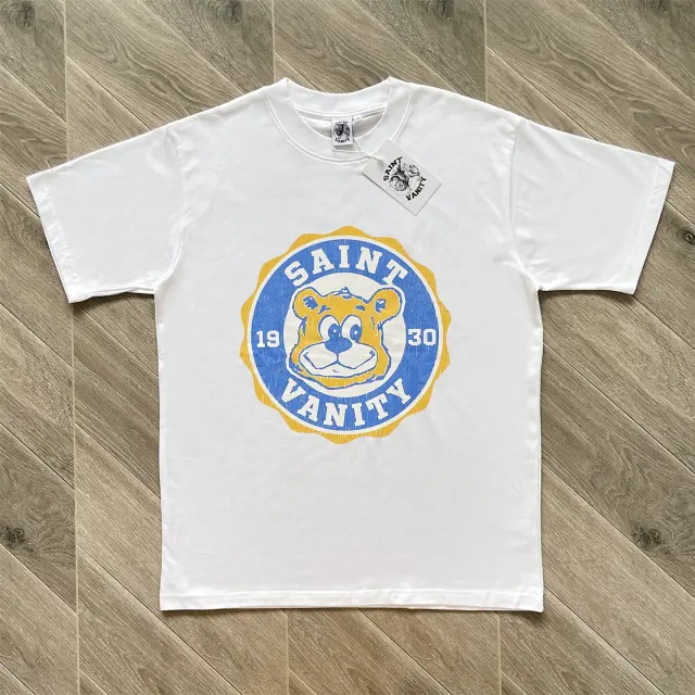 1:1 Quality Saint Vanity Inside-Out Letter Graphic T-Shirt