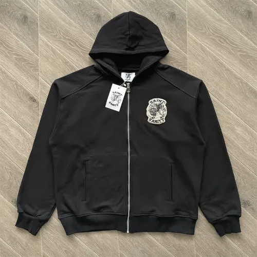 Saint Vanity Embroidered Zip-Up Hoodie and Shorts Set