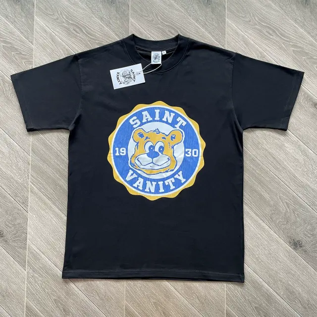 1:1 Quality Saint Vanity Inside-Out Letter Graphic T-Shirt