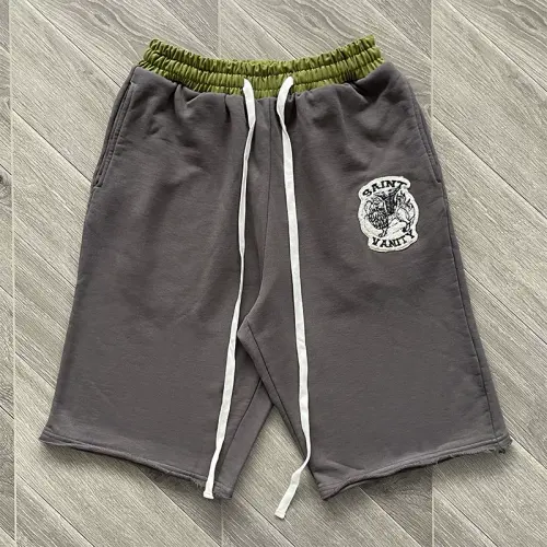 Saint Vanity Embroidered Zip-Up Hoodie and Shorts Set