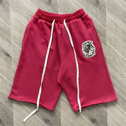 Saint Vanity Embroidered Zip-Up Hoodie and Shorts Set