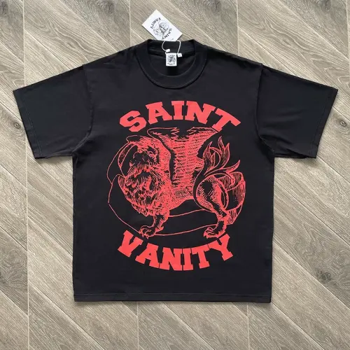 1:1 Quality Saint Vanity Inside-Out Letter Graphic T-Shirt