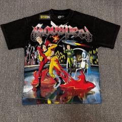 Godspeed Global Retro Sci-Fi Comic Space Graphic Tee | Black Vintage Oversized Fit