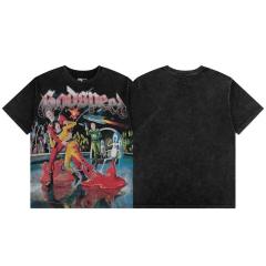 Godspeed Global Retro Sci-Fi Comic Space Graphic Tee | Black Vintage Oversized Fit