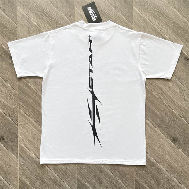 High Quality Hellstar Classic Spike X Logo Tee | White