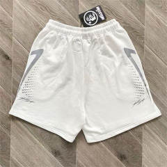 High Quality Hellstar Spike Dot Logo Sweat Shorts | White