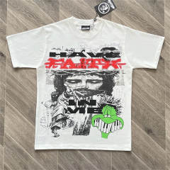 High Quality Hellstar "Have Faith" Jesus Collage Graphic Tee | White