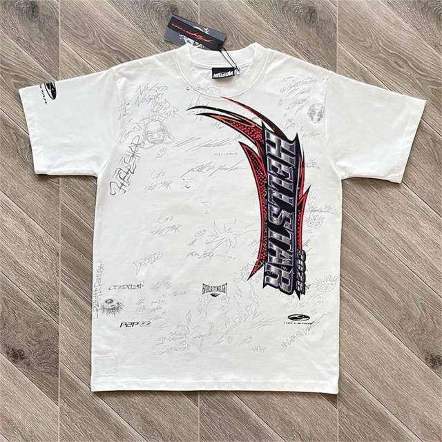 High Quality Hellstar European Graffiti Graphic T-Shirt