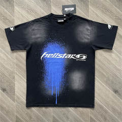 High Quality Hellstar Splatter Starry Sky Washed Graphic T-Shirt