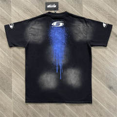 High Quality Hellstar Splatter Starry Sky Washed Graphic T-Shirt