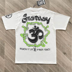 High Quality Hellstar Yoga Enlightenment Graphic Tee | White