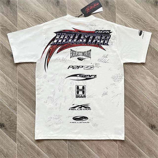 High Quality Hellstar European Graffiti Graphic T-Shirt