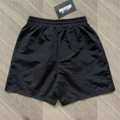 High Quality Hellstar Red Accent Side Logo Nylon Shorts | Black