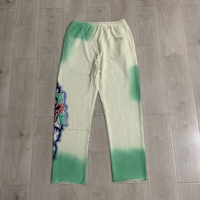 DUAA Monster Rose Gradient Sweatpants | Cream Green Vintage Wash