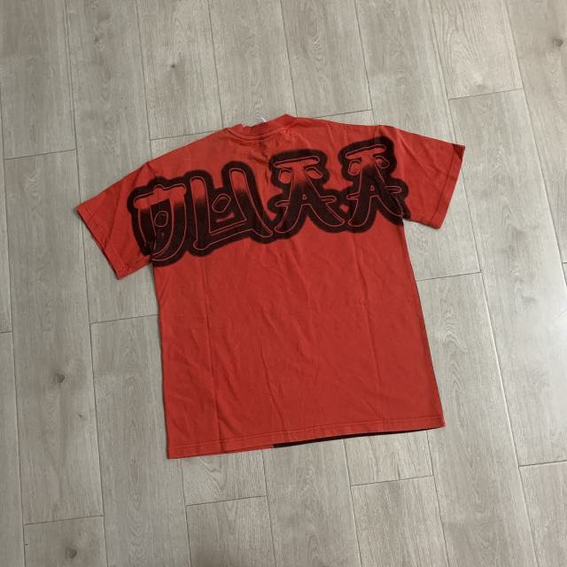 DUAA Roaring Panther Vertical Letter Tee | Vintage Washed Red