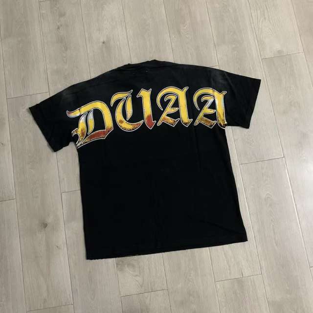 DUAA Flaming Soccer Stadium Vintage Tee | Black Washed
