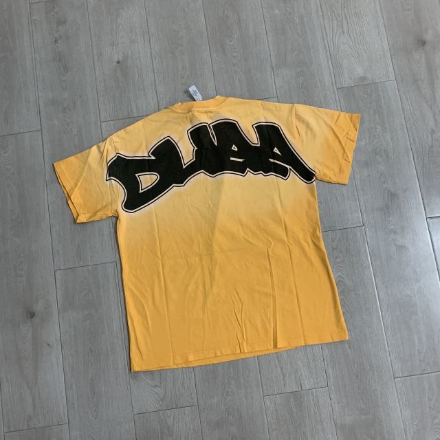 DUAA Rhinestone Gorilla Chainlink Tee | Vintage Washed Yellow