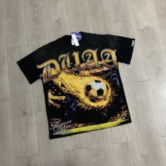 DUAA Flaming Soccer Stadium Vintage Tee | Black Washed