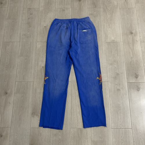 DUAA Panther Flame Sun Totem Sweatpants | Vintage Washed Blue