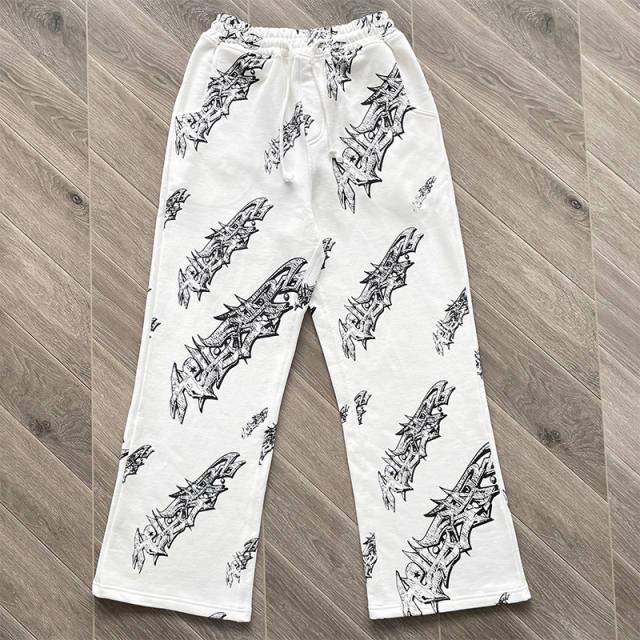 High Quality Hellstar Studios Graffiti Zip Up Hoodie and Pants Set