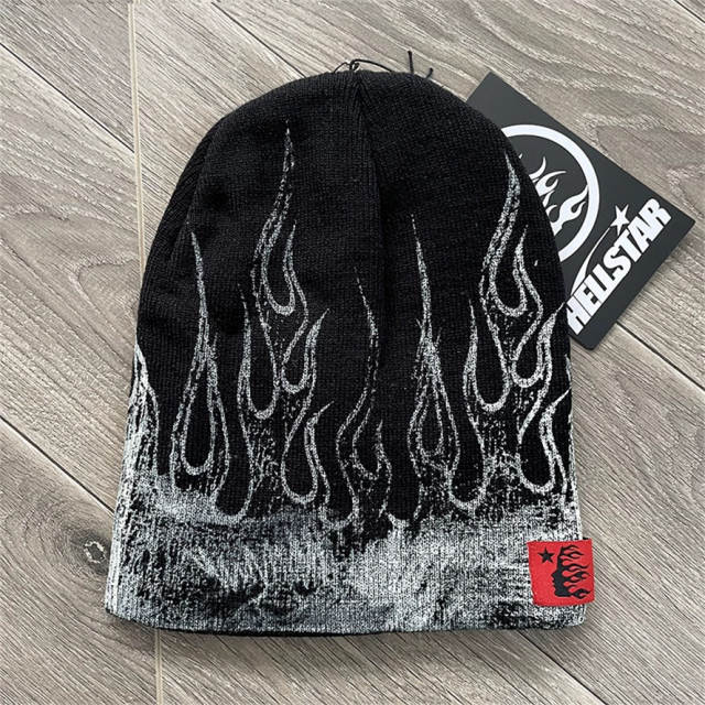 Hellstar Studios Flame Beanie Hat