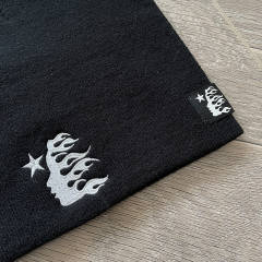 Hellstar Flame Logo Print Knit Beanie