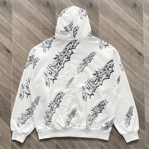 High Quality Hellstar Studios Graffiti Zip Up Hoodie and Pants Set