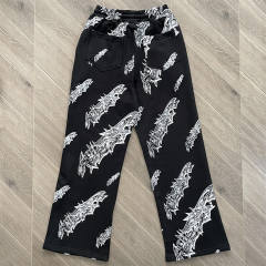 High Quality Hellstar Studios Graffiti Zip Up Hoodie and Pants Set