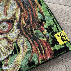Hellstar Flame Logo Print Knit Beanie